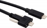 Exsys EX-K1591V - 1 m - USB C - USB C - USB 3.2 Gen 2 (3.1 Gen 2) - 10 Gbit/s - Schwarz