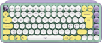 Log Klaviatuur Logitech POP Keys Wireless Mechanical Keyboard With Emoji Keys - Daydream Mint (Pan-Nordic), Bluetooth5.1/LE
