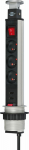 Brennenstuhl Desk extension cord Tower-Power 3 jack + 2 x USB z switch 2m (1396201013)