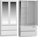 Topeshop CABINET SS-90 MIRROR - WHITE