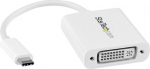 StarTech.com USB-C TO DVI ADAPTER - WHITE, USB-C DVI VIDEO CONVERTER-WHITE