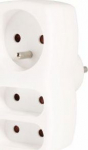 Hama Adapter network socket 3 Input - adapter | 3 Input | white