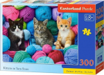 1565 Castorland Puzzle 300 Kittens in Yarn Store CASTOR