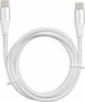 Kabel USB iBOX USB-C - USB-C 2 m White (IKUTC2W)