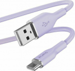 Kabel USB Puro USB-A - USB-C 1.5 m Fioletowy (PUR679)