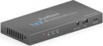 PureLink PT-SP-HD12-48G - HDMI 2.1 Splitter 1x2 8K 60Hz 4 2 0 with downscaling - Farbe:Schwarz,HDMI Standard:2.1, Control connections:1 x 4-pin Dip switch (EDID),Outputs:2x HDMI-A,Max. Aufl&ouml;sung:4K@120Hz 4:4:4 12bit,Max. bandwidth:48 Gbps,Control con ...