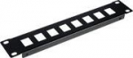Equip 10" Patchpanel 8xRJ45 Keystone Jacks (leer) 1U schwarz