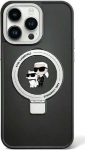 Karl Lagerfeld Ring Stand Karl&Choupettte MagSafe Back Case for Apple iPhone 15