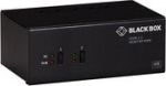 BLACK BOX KVM SWITCH - 2-PORT, DUAL-MONITOR, HDMI 2.0, 4K 60HZ, USB 3.0 HUB, AUDIO