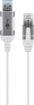Wentronic Goobay 74384 USB 3.0 type A to RJ45 15 m Hvid
