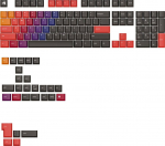 Glorious PC Gaming Race Glorious GPBT Gradient Keycaps, ANSI Layout (US), PBT, Dye-Sub - Celestial Fire