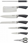 Elitehoff Kitchen knives in a block Elitehoff E 6262 Steel + stand knife set gray
