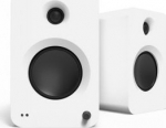 ?KAU KANTO AUDIO 200W POWERED BOOKSHELF SPEAKERS WITH HDMI ARC, USB-C, AND BLUETOOTH 5.3 - MATTE WHITE, PAIR (INCL. TYPE C POWER CORD)