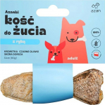 Brit AZANKI Bone with shrimp and black olives in cod skin shaped like a fish &ndash; dog treat &ndash; 12 cm