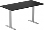 Adjustable Height Table Up Up Bjorn Gray, Table top L Black