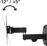 Hama FULLMOTION TV Wall Bracket, 1 star - Befestigungskit (Wandmontage, 2 Swivel arms)