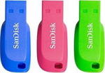 SANDISK CRUZER BLADE USB, FLASH DRIVE 3-PACK - 16GB
