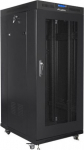 Lanberg | Rack cabinet 19" free-standing 22U/800x800 (flat pack) with glass door, LCD | FF01-8822-23BL | Black