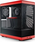 Hyte Y40 Midi Tower, Tempered Glass - schwarz /rot