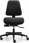 Kontorstel Dauphin&reg; Shape S, sort
