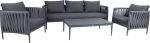 Garden furniture set BREMEN table, sofa, 2 chairs, grey