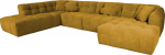 Corner sofa FORTE U-shape LC, brownish yellow