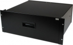 StarTech.com 4U Black Steel Storage Drawer for 19in Racks and Cabinets - Rack storage drawer - 4U - 4UDRAWER - Rack box - 4U - for P/N: CABSCRWS1224, RK2537BKM, RK3236BKF, RK4236BKB, RK4242BK24, RK4242BK30, RKQMCAB12V2