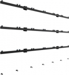 B-TECH System Xpress - Befestigungskit (Wandmontage) - f&uuml;r 6x6 dvLED Videowand - verriegelbar - Schwarz - screen size: 68.6 cm (27")