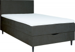 Continental bed LAARA 120x200cm, dark grey