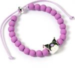 The Carat Shop Ltd Carat Shop Hello Kitty - Purple Beaded Bracelet with Kuromi Charm (HKBB0003)