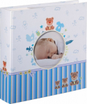 Fotoalbum 200 pilti Hama `Tim` Memo Album, 10x15, sinine, 22.5 x 22.5 x 5 cm