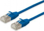 Equip Patchkabel Cat6A SlimFlex F/FTP 0.15m blau LSZH 2xRJ45 Polybeutel