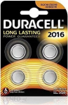 Duracell Battery button cell CR2016 3.0V Lithium 4St