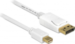DELOCK Displayport Kabel mini DP -> DP St/St 5.00m wei&szlig; 4K