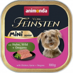 ANIMONDA Vom Feinsten Senior Mini Chicken with game and oregano - wet dog food - 100g