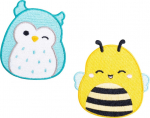 Fizz Creations Fizz Squishmallows - Winston & Sunny Iron on Patches CDU (350155)