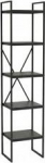 Home Styling Collection Metal shelf, 27 x 27 x 130 cm, 5 floors, czarny