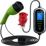 Qoltec Electric car charger EV i hybrid | 7kW | 230V | CEE 32A | Wi-Fi | TUYA | LCD | 5m