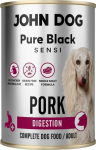 JOHN DOG Pure Black Sensi Digestion Mono Pork - wet dog food - 400g
