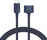Laadimiskaabel Apple MacBook USB-C <-> MagSafe 3, 140W, 2m, tumesinine, Tech-Protect