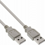 Cable USB InLine USB-A - USB-A 1 m Szary (34310H)