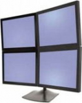 ERGOTRON DS100 SERIE QUAD LCD STAND, BLACK MAX 24IN CROSSBAR 4CLAMP