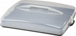XAVAX Cake transport box - anthracite/transparent