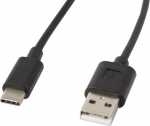 Lanberg | USB Type-A to USB Type-C 2.0 Cable, 1.8 m | CA-USBO-10CC-0018-BK | USB Type-A to USB Type-C