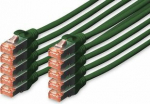 DIGITUS CAT 6 S/FTP Patchkabel, 10 St&uuml;ck, 1m, gr&uuml;n