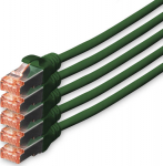 DIGITUS CAT 6 S/FTP Patchkabel, 5 St&uuml;ck, 10m, gr&uuml;n