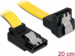 Delock SATA - SATA, 0.2m, Yellow (82819)