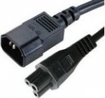 MicroConnect Power Cord C5 - C14 1m, Black