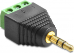 DELOCK Adapter Terminalblock 3Pin -> 3.5mm Klinke Stecker