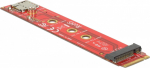Delock Adapter M.2 key B male > M.2 key B slot